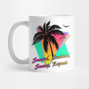 Sunrise Sunburn Sunset Repeat Mug